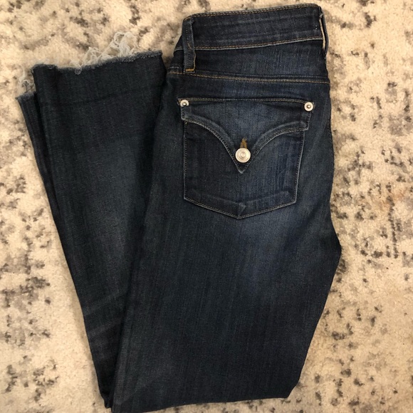 Hudson Bacara Cropped Straight Cuffed Jeans Size 24 - Picture 10 of 11